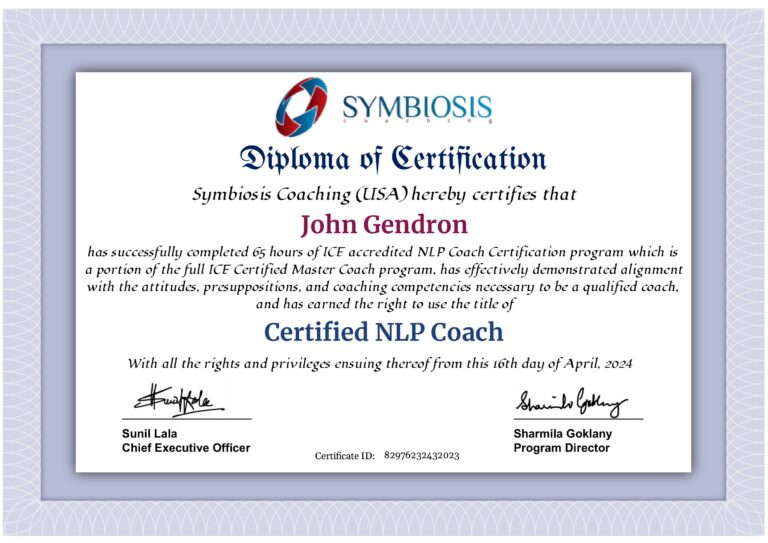 nlp coaching certificate