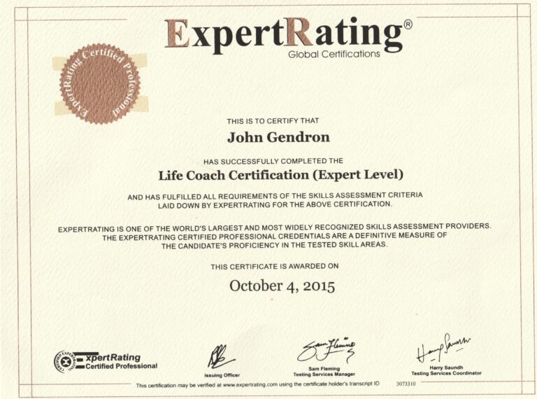 life coach certificate 2015
