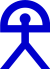 Company logo, "Indalo Man." John's modernized graphic of ancient cave-wall images.