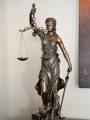 Lady Justice with scales - bronzed statue